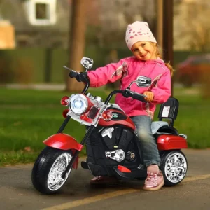 Costway Kinder-Aufsitzspielzeug mit 6 V Batteriebetrieb, Hupe, Scheinwerfer, stabiles Aufsitzspielzeug mit 3 Rädern, Geschenk für Jungen und Mädchen